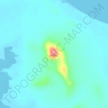 Hummock Hill topographic map, elevation, terrain