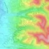 Le Hourc topographic map, elevation, terrain