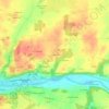 La Renarde topographic map, elevation, terrain