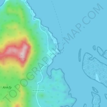 Ankify topographic map, elevation, terrain