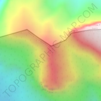 Mount Appakaima topographic map, elevation, terrain