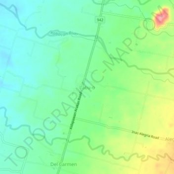 Labu-o topographic map, elevation, terrain