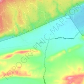 Mardawal topographic map, elevation, terrain