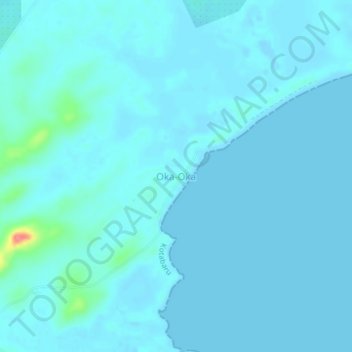 Oka-Oka topographic map, elevation, terrain