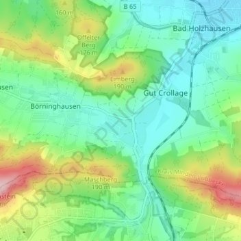 Fiegenburg topographic map, elevation, terrain