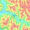 波密县 topographic map, elevation, terrain