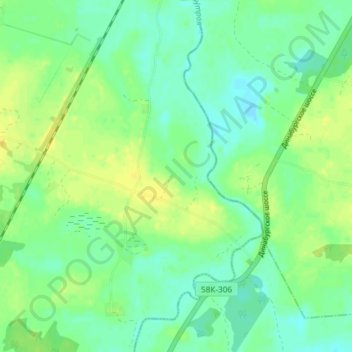 Gubari topographic map, elevation, terrain