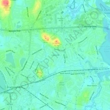 Lokerville topographic map, elevation, terrain