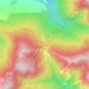 Ghorepani topographic map, elevation, terrain