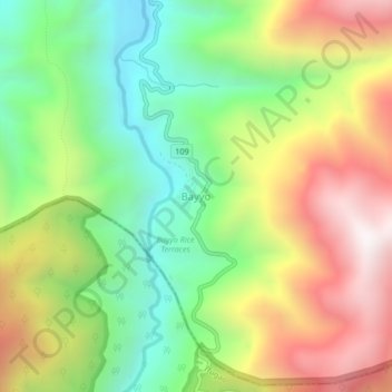 Bayyo topographic map, elevation, terrain