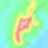 Molybdenum Mountain topographic map, elevation, terrain