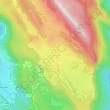 Innimond topographic map, elevation, terrain