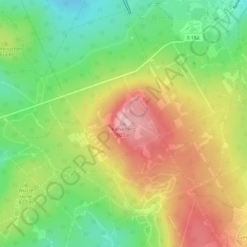 Kahleberg topographic map, elevation, terrain