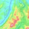 Asgiriya topographic map, elevation, terrain