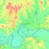 Evansville topographic map, elevation, terrain