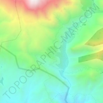 Atan topographic map, elevation, terrain