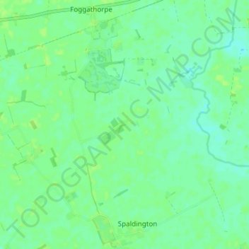 Gribthorpe topographic map, elevation, terrain