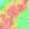 Cordillera de la Bretaña topographic map, elevation, terrain