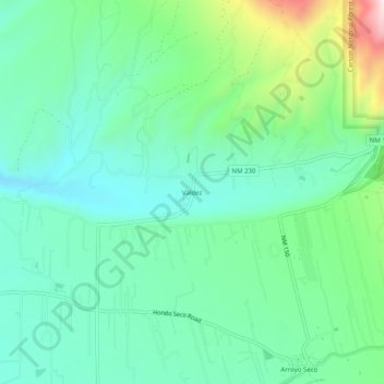 Valdez topographic map, elevation, terrain