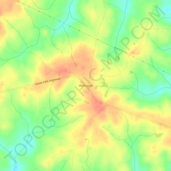 Wellridge topographic map, elevation, terrain