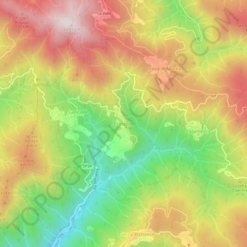 Crespole topographic map, elevation, terrain