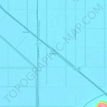 Stronghold topographic map, elevation, terrain