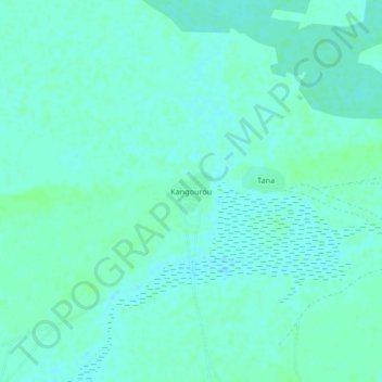Kangourou topographic map, elevation, terrain