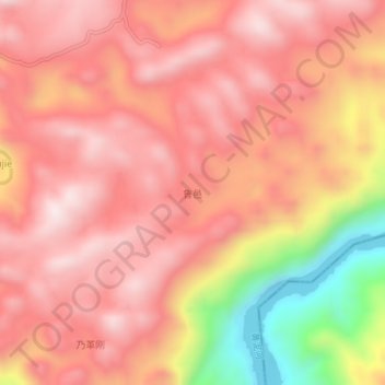 鲁邑 topographic map, elevation, terrain
