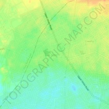 Egor topographic map, elevation, terrain