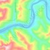 Scottsburg topographic map, elevation, terrain
