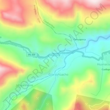 Record topographic map, elevation, terrain