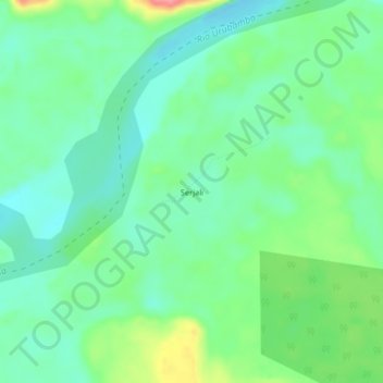 Serjali topographic map, elevation, terrain