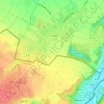 Am Bohnenkamp topographic map, elevation, terrain