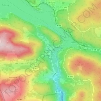 Eisenbreche topographic map, elevation, terrain