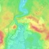 Leutstetten topographic map, elevation, terrain