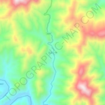 菜园子村 topographic map, elevation, terrain