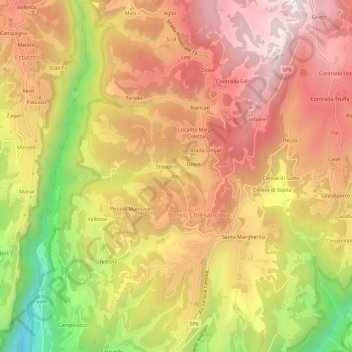 Tasi topographic map, elevation, terrain