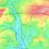 Litchard topographic map, elevation, terrain