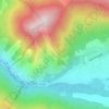 le Rousillon topographic map, elevation, terrain