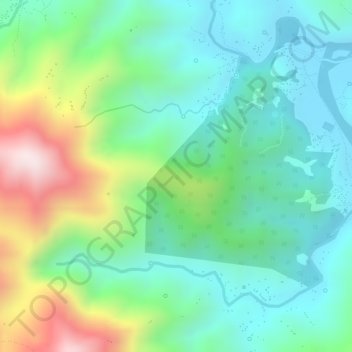 Chemin Champagne topographic map, elevation, terrain