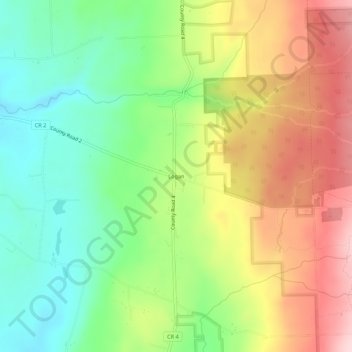 Logan topographic map, elevation, terrain