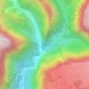 Cascade Grand Bassin topographic map, elevation, terrain