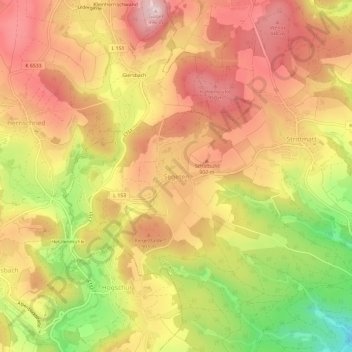 Segeten topographic map, elevation, terrain