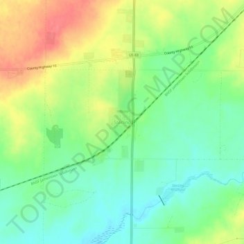 Sterling topographic map, elevation, terrain