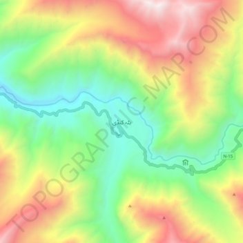 Batakundi topographic map, elevation, terrain
