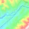 Rhodo topographic map, elevation, terrain