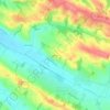 Bergnac topographic map, elevation, terrain