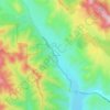 Pinnacles topographic map, elevation, terrain