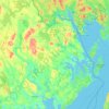 Bright Island topographic map, elevation, terrain