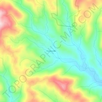 Parsonville topographic map, elevation, terrain